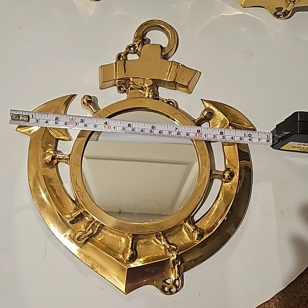 1970 Brass Nautical Anchor ⚓️ Mirror